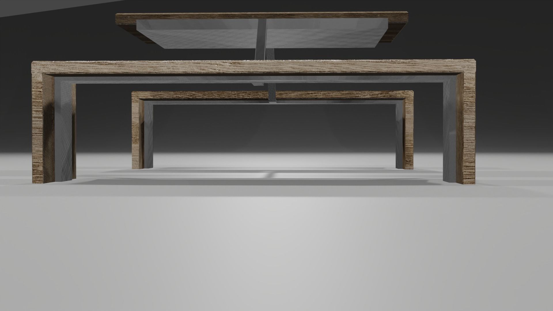 3D Model of chair and table 3D model_2