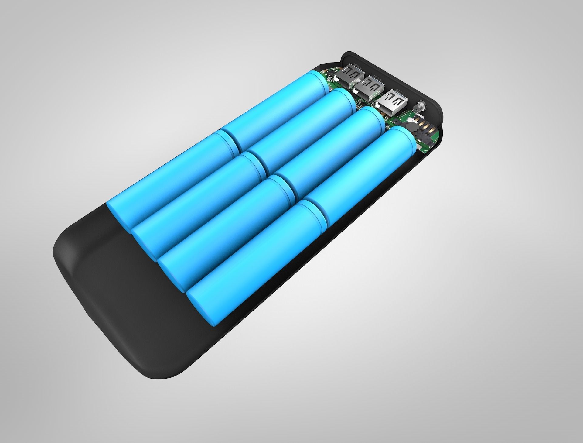 Power Bank PCB 3D model_1