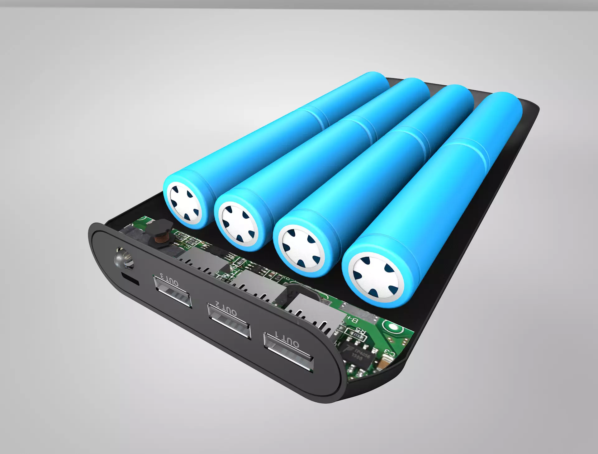Power Bank PCB 3D model_0