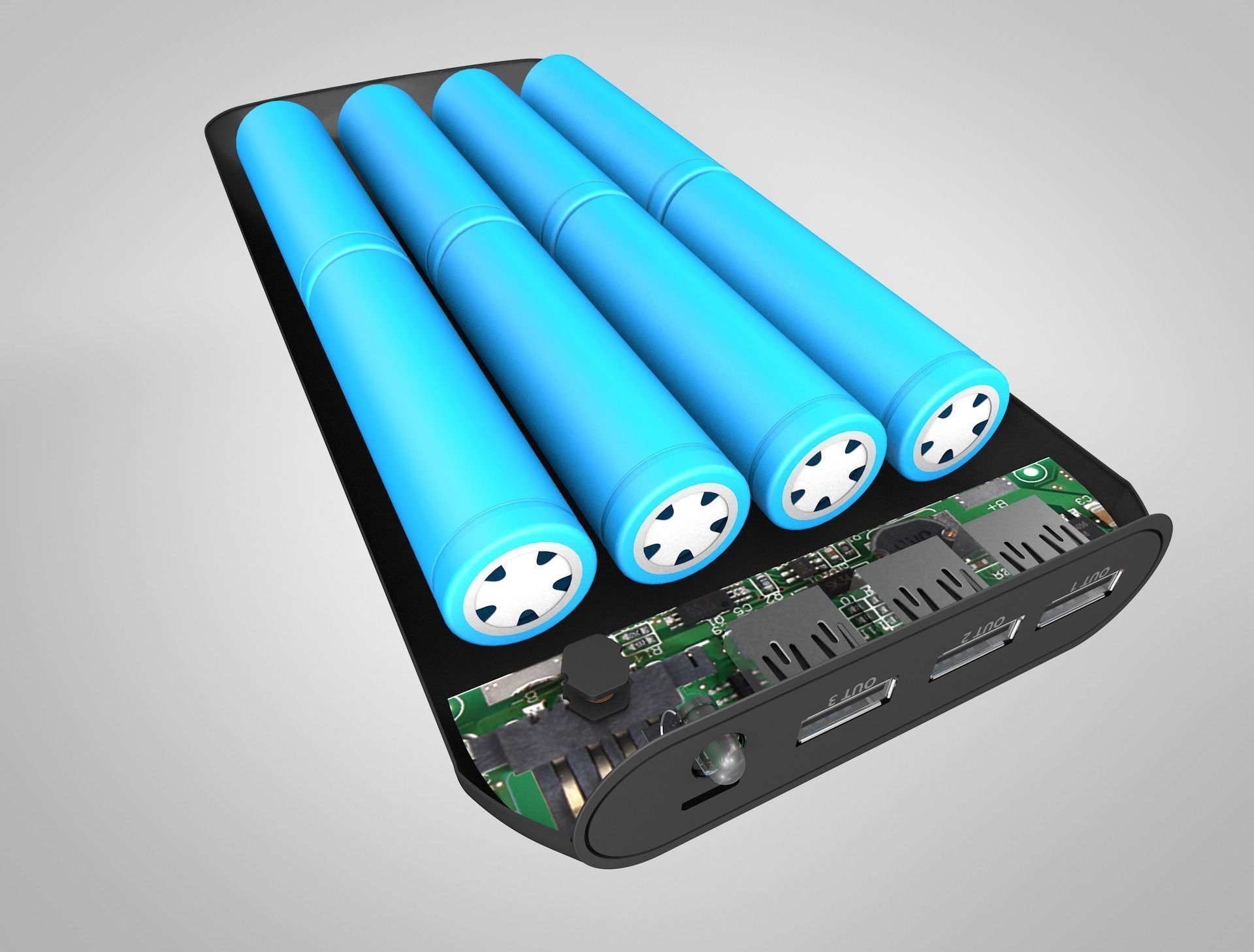 Power Bank PCB 3D model_4