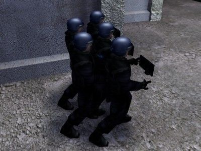 Police Riot Officer Low-poly 3D model_6