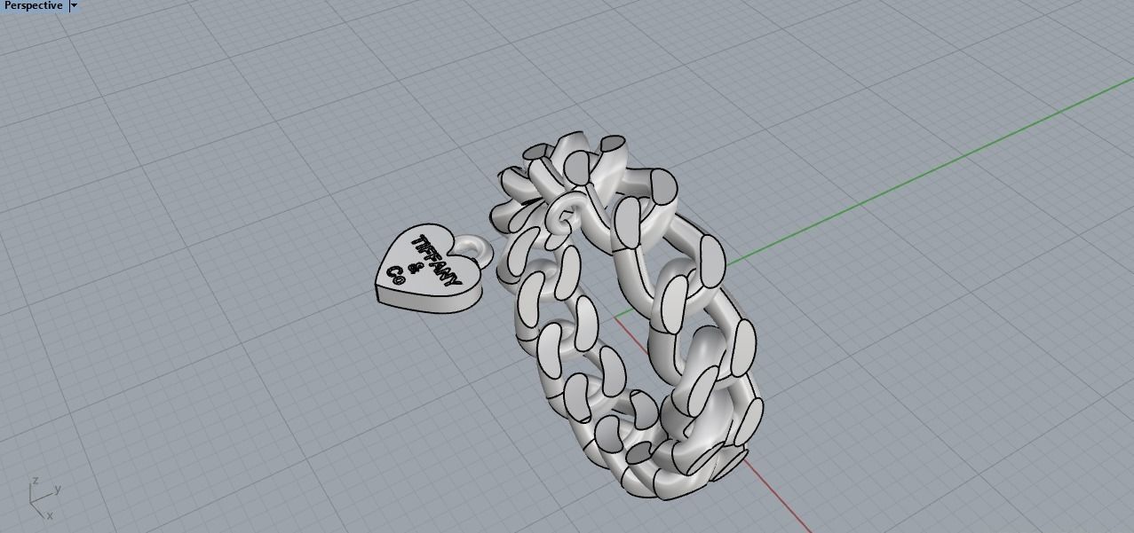 tiffany Knote ring 3D print model_2
