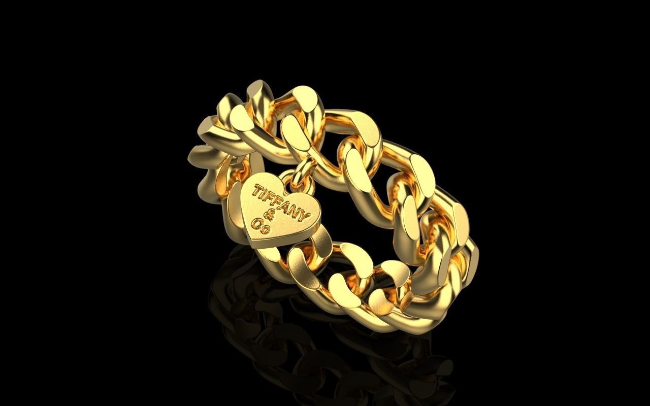 tiffany Knote ring 3D print model_1