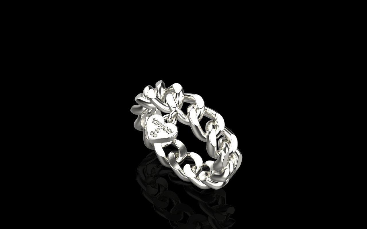 tiffany Knote ring 3D print model_17