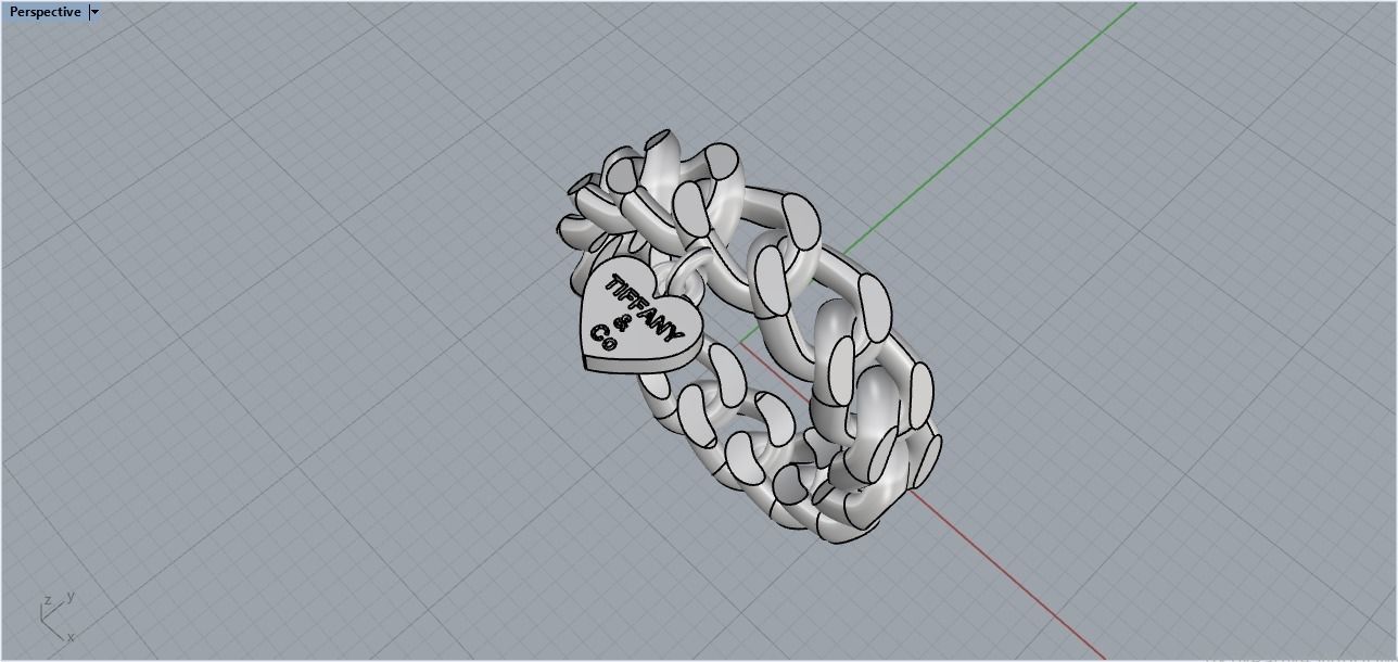 tiffany Knote ring 3D print model_3