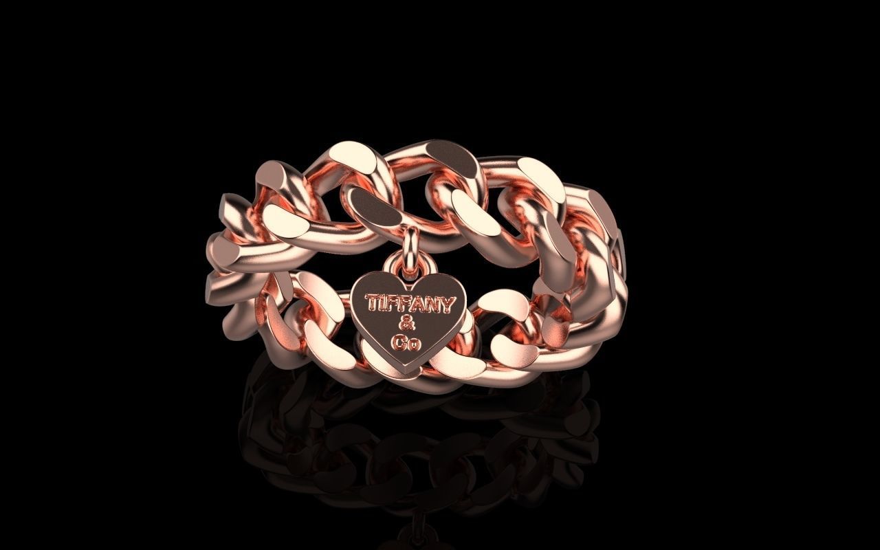 tiffany Knote ring 3D print model_8