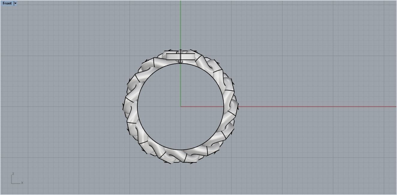 tiffany Knote ring 3D print model_14