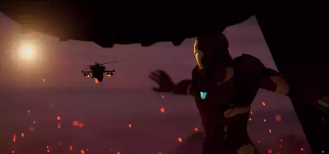 Ironman Helicopter Scene