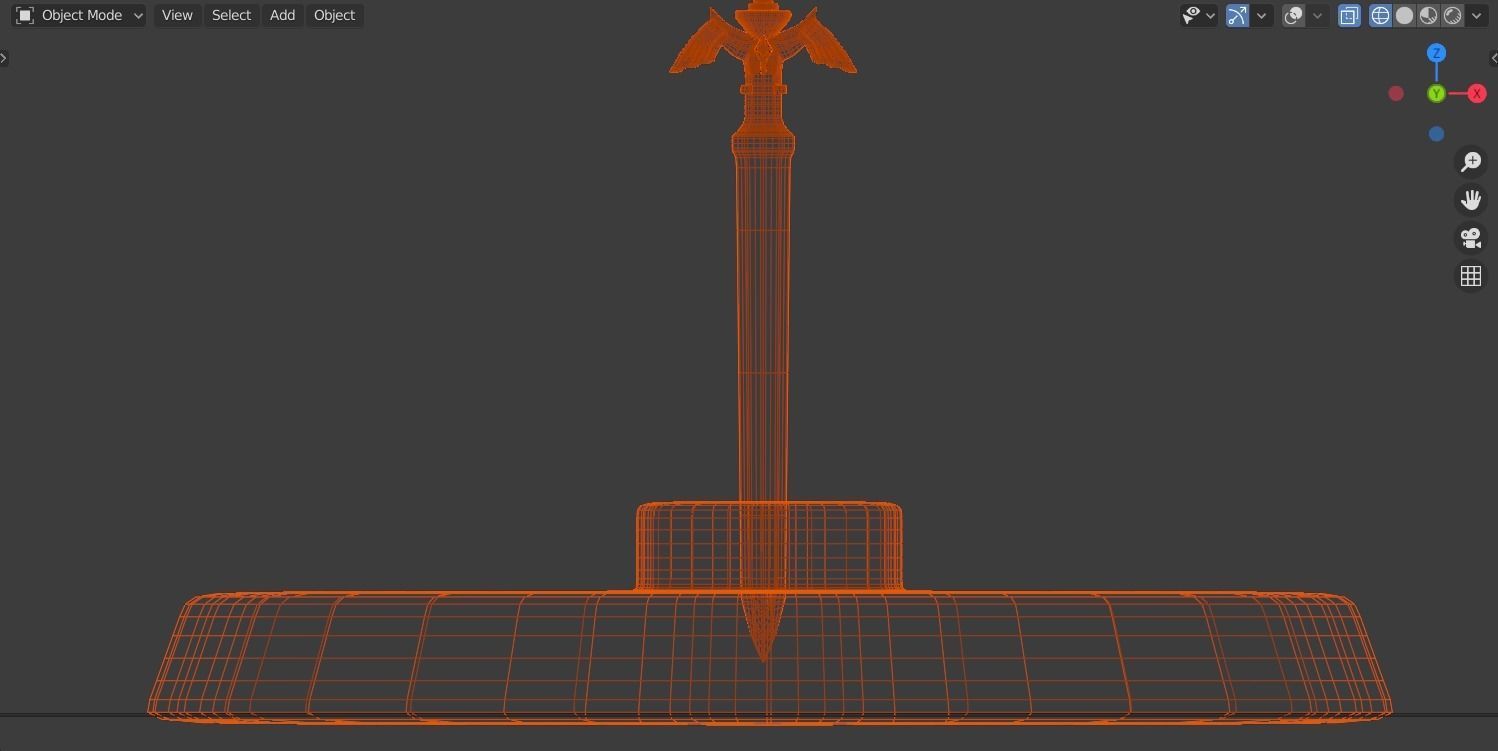 Master Sword Low-poly 3D model_2
