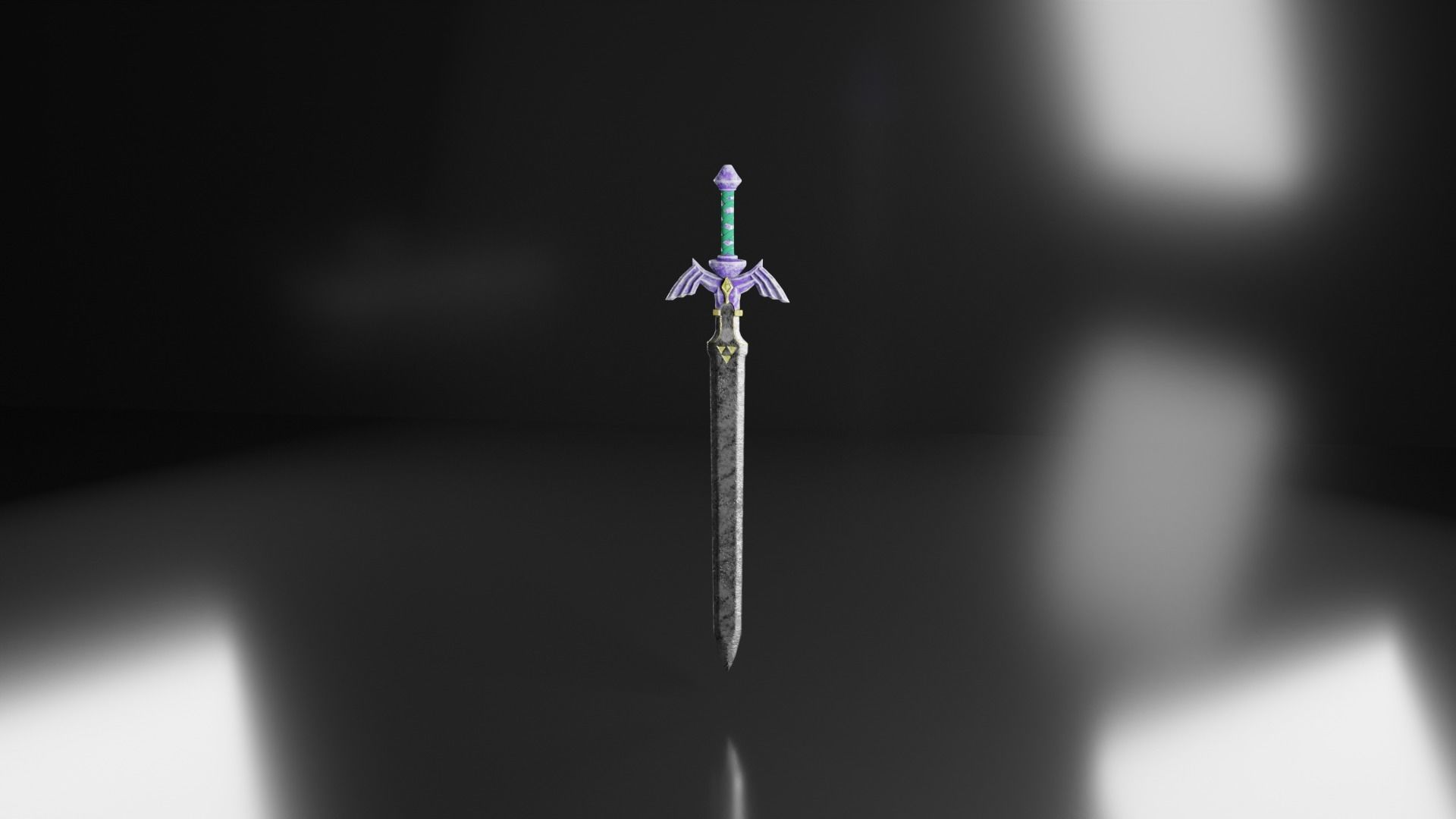 Master Sword Low-poly 3D model_4