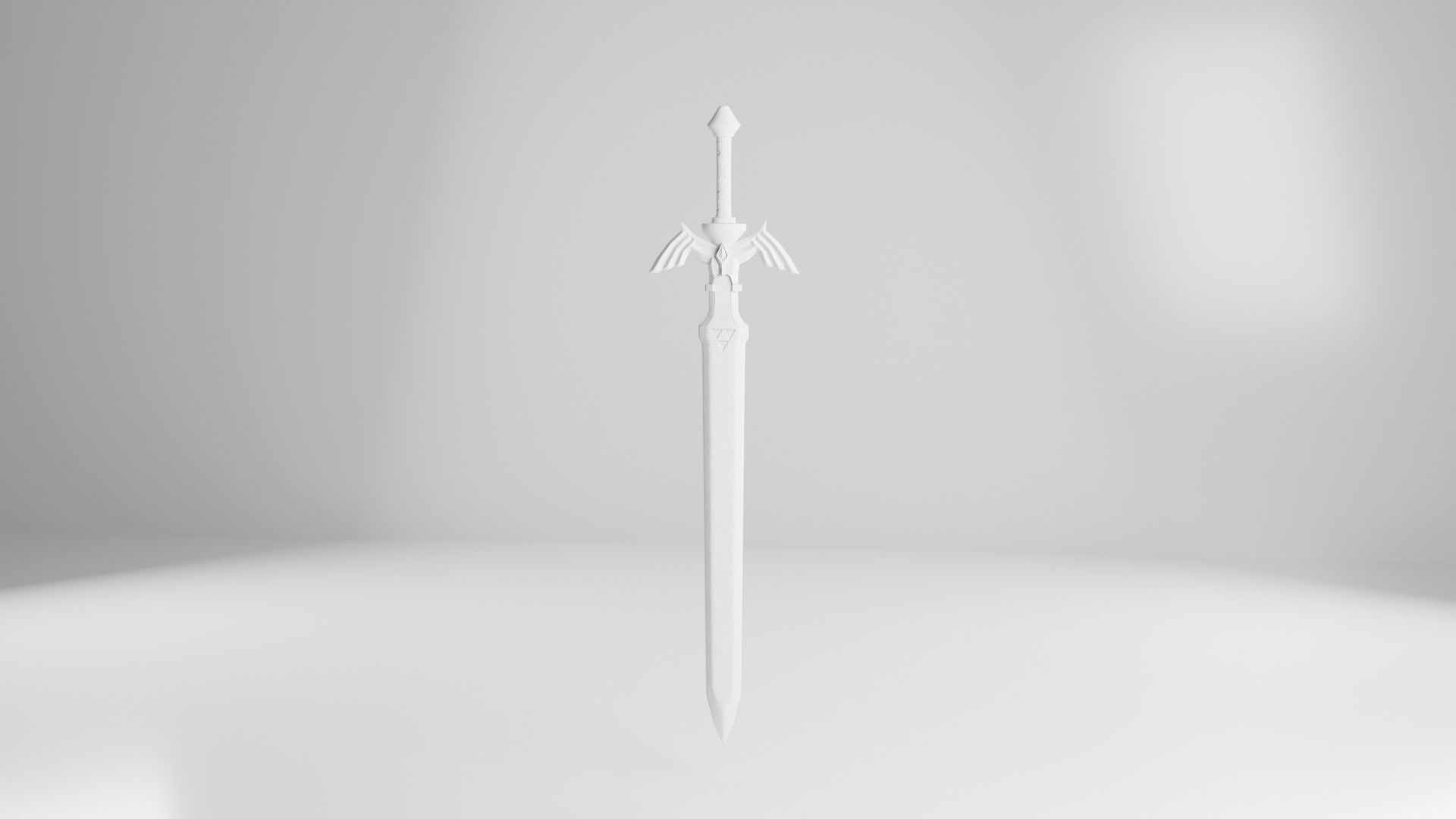 Master Sword Low-poly 3D model_8