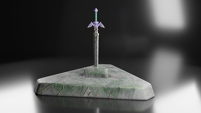 Master Sword Low-poly 3D model