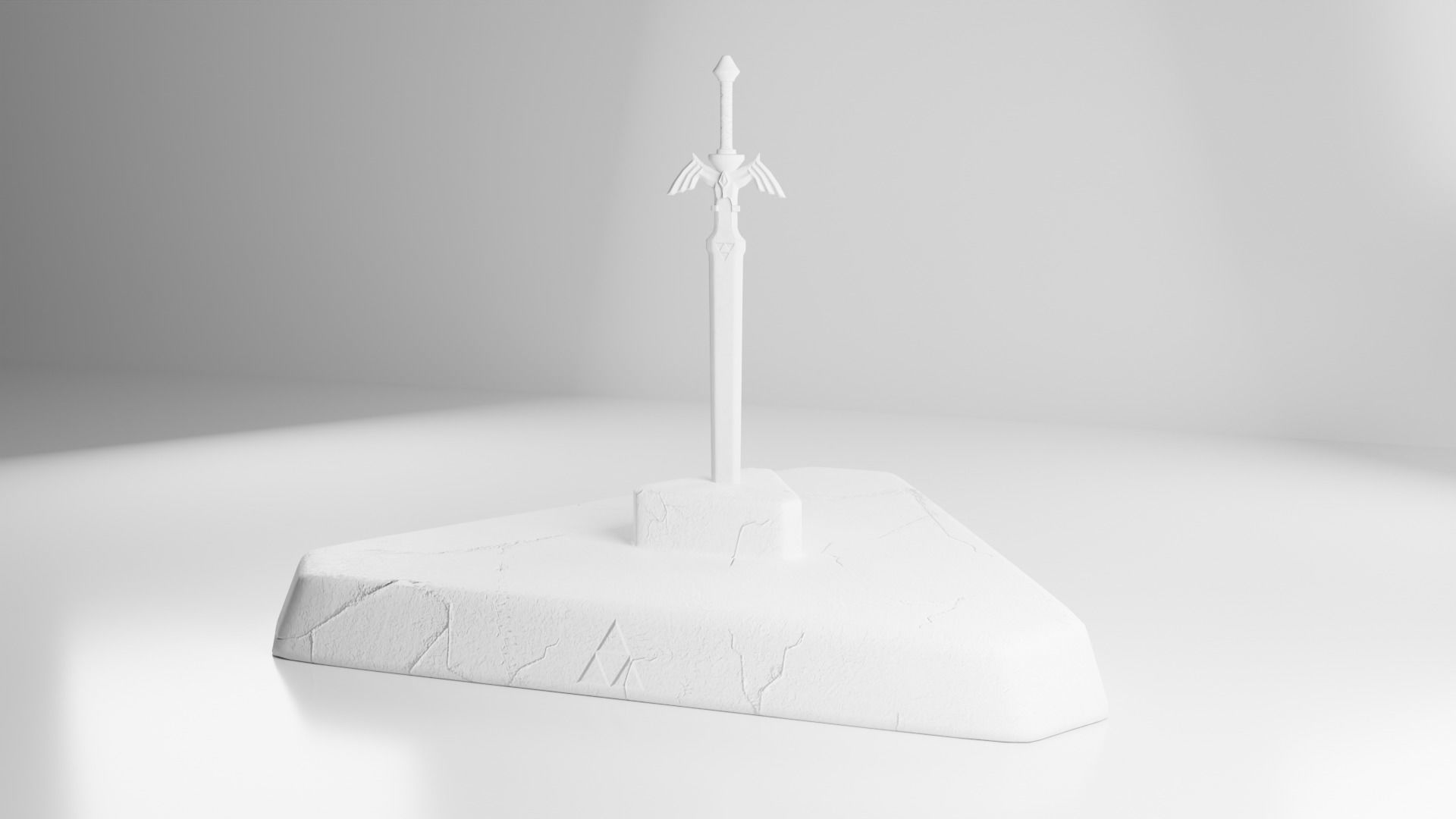 Master Sword Low-poly 3D model_7