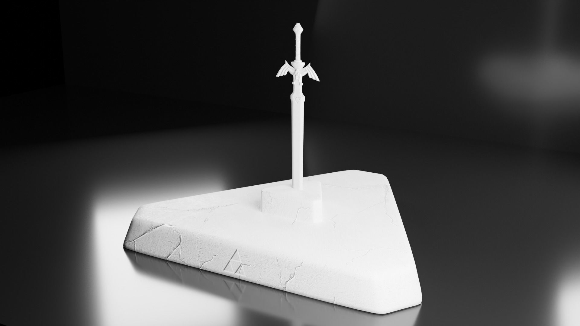 Master Sword Low-poly 3D model_5