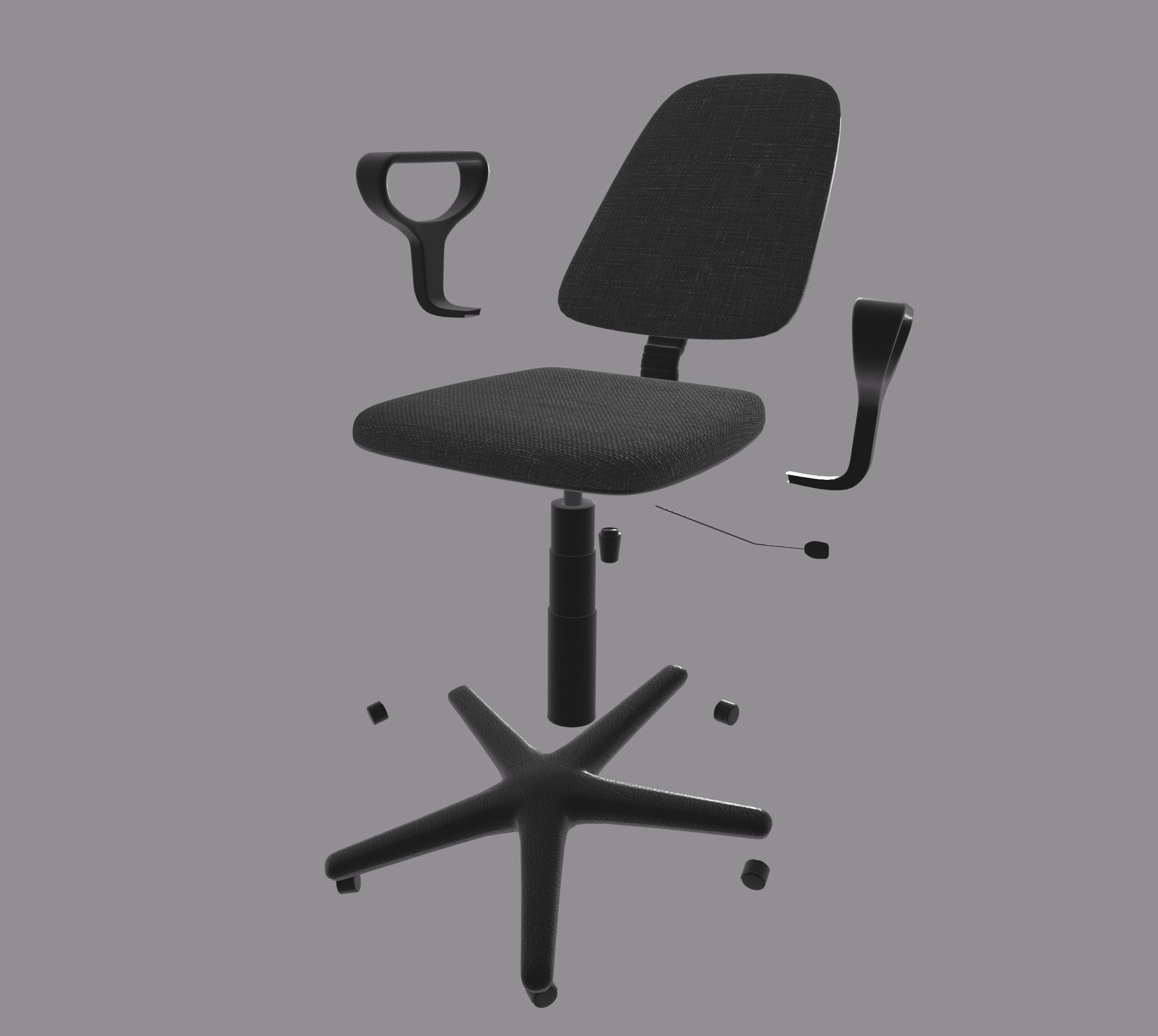 Office Chair 3D model_15