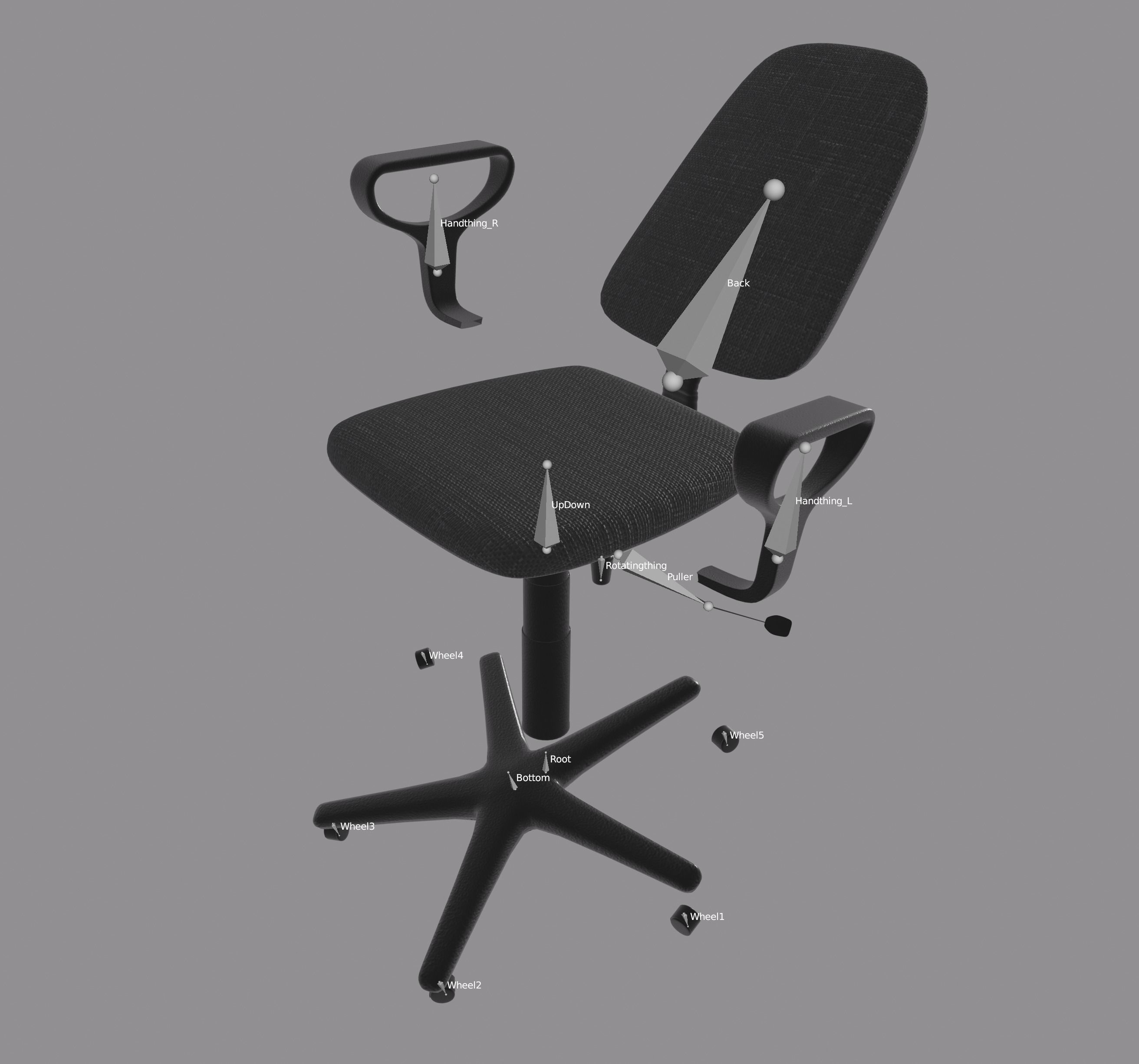 Office Chair 3D model_17