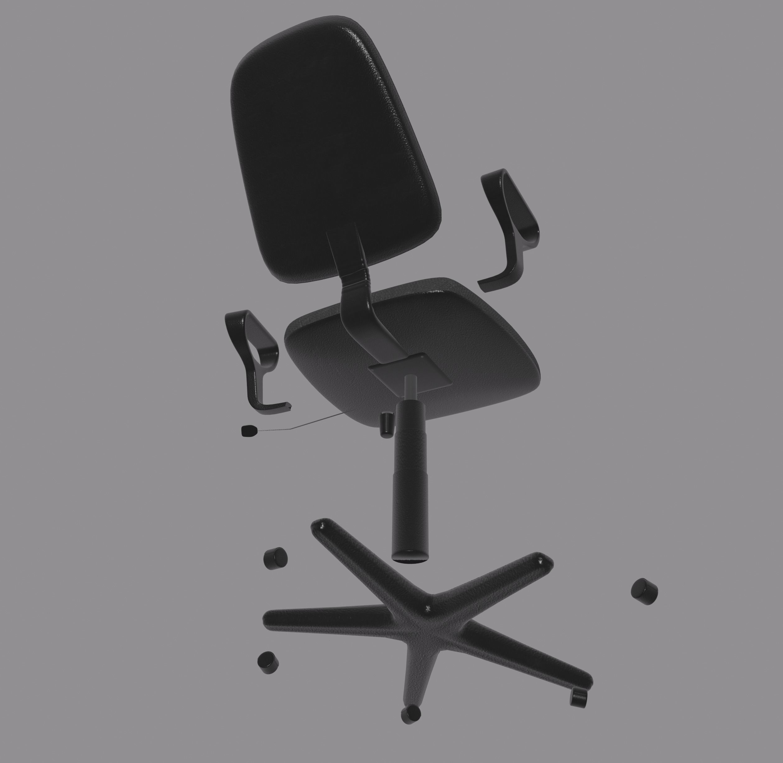 Office Chair 3D model_16