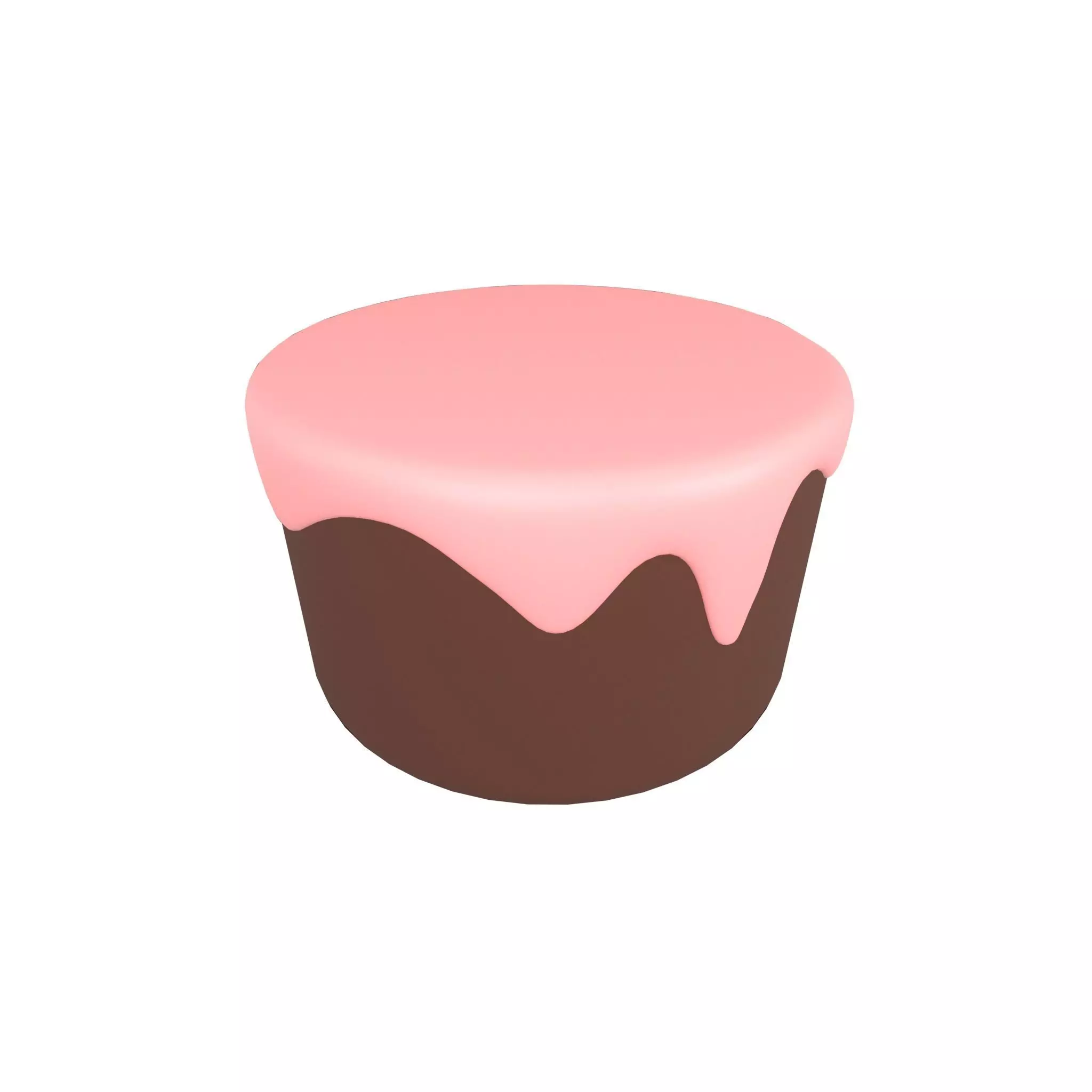 Chocolate Cake v1 003 Low-poly 3D model_0