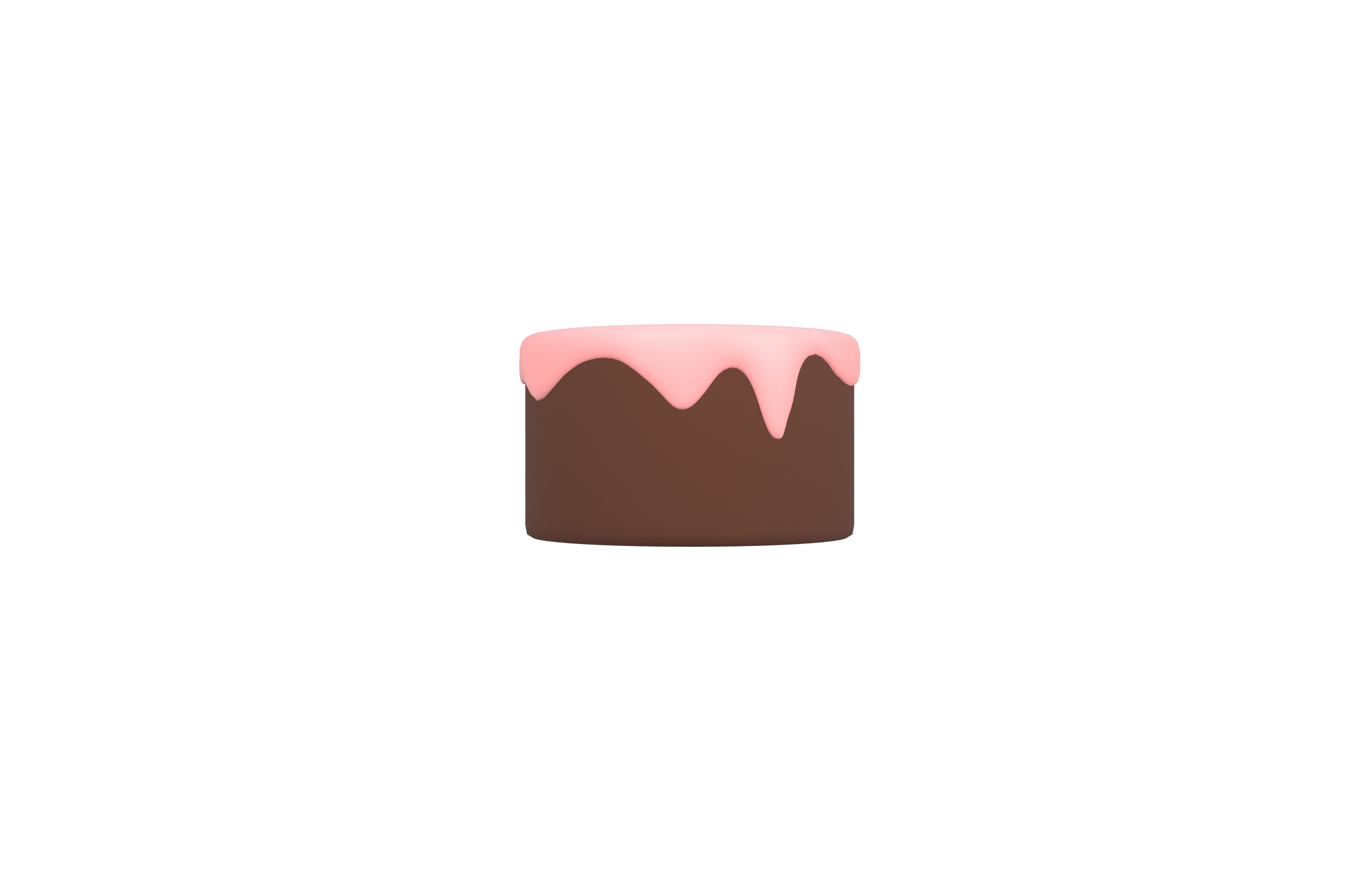 Chocolate Cake v1 003 Low-poly 3D model_2