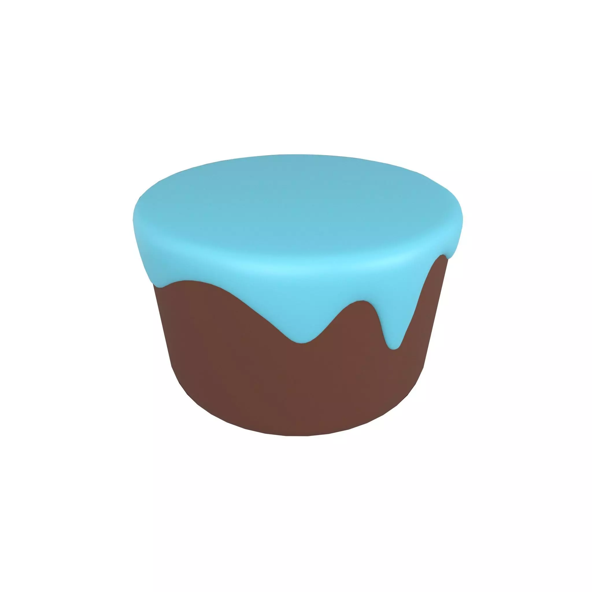 Chocolate Cake v1 004 Low-poly 3D model