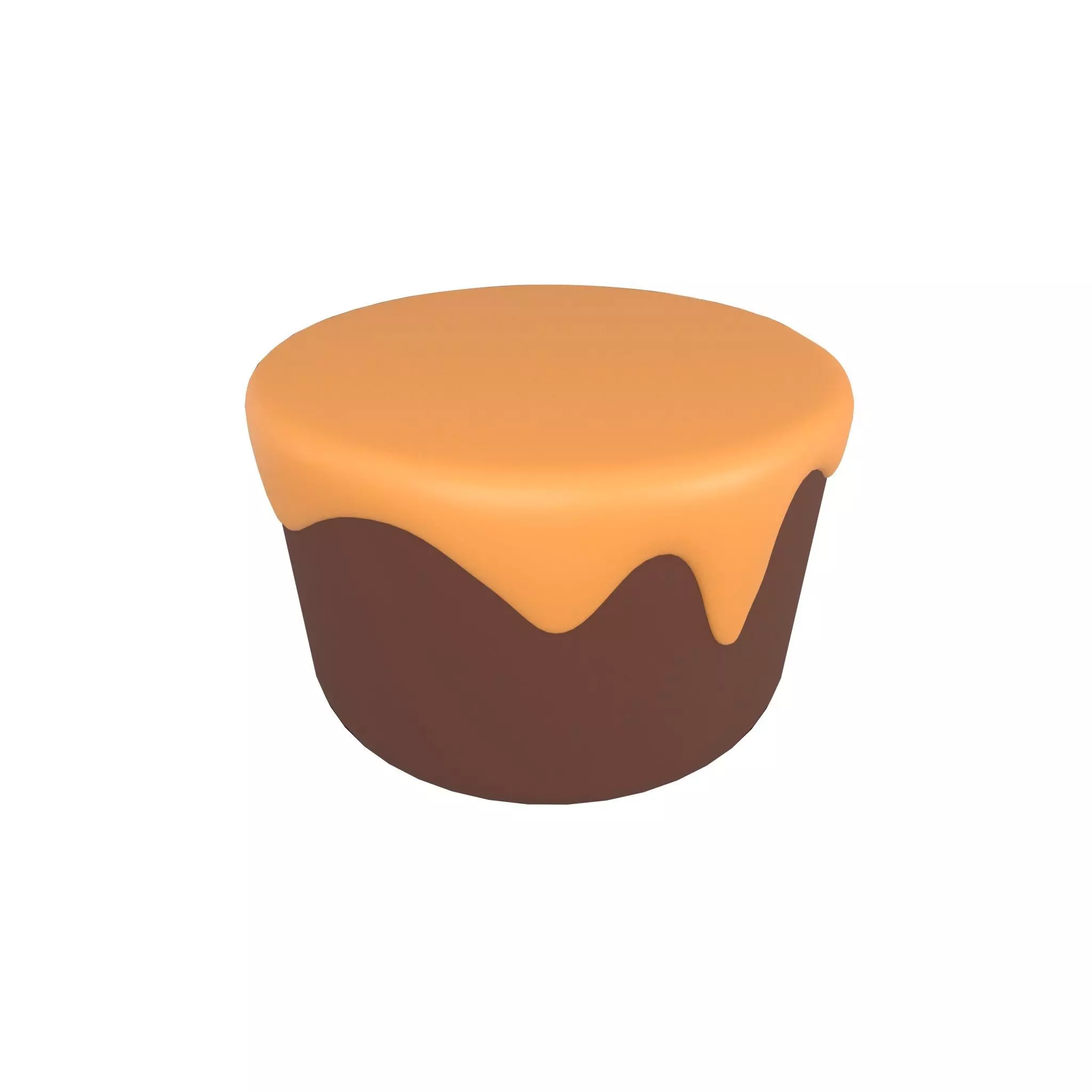 Chocolate Cake v1 005 Low-poly 3D model