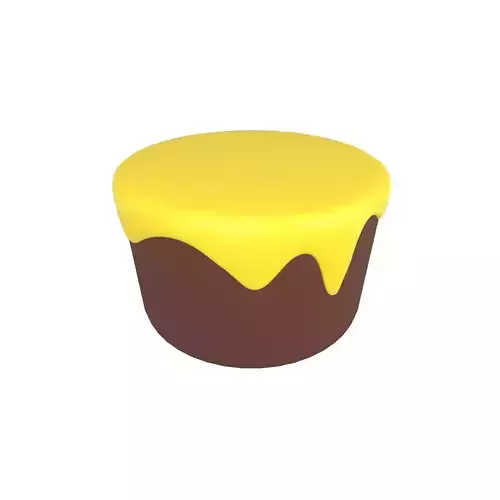 Chocolate Cake v1 006 Low-poly 3D model