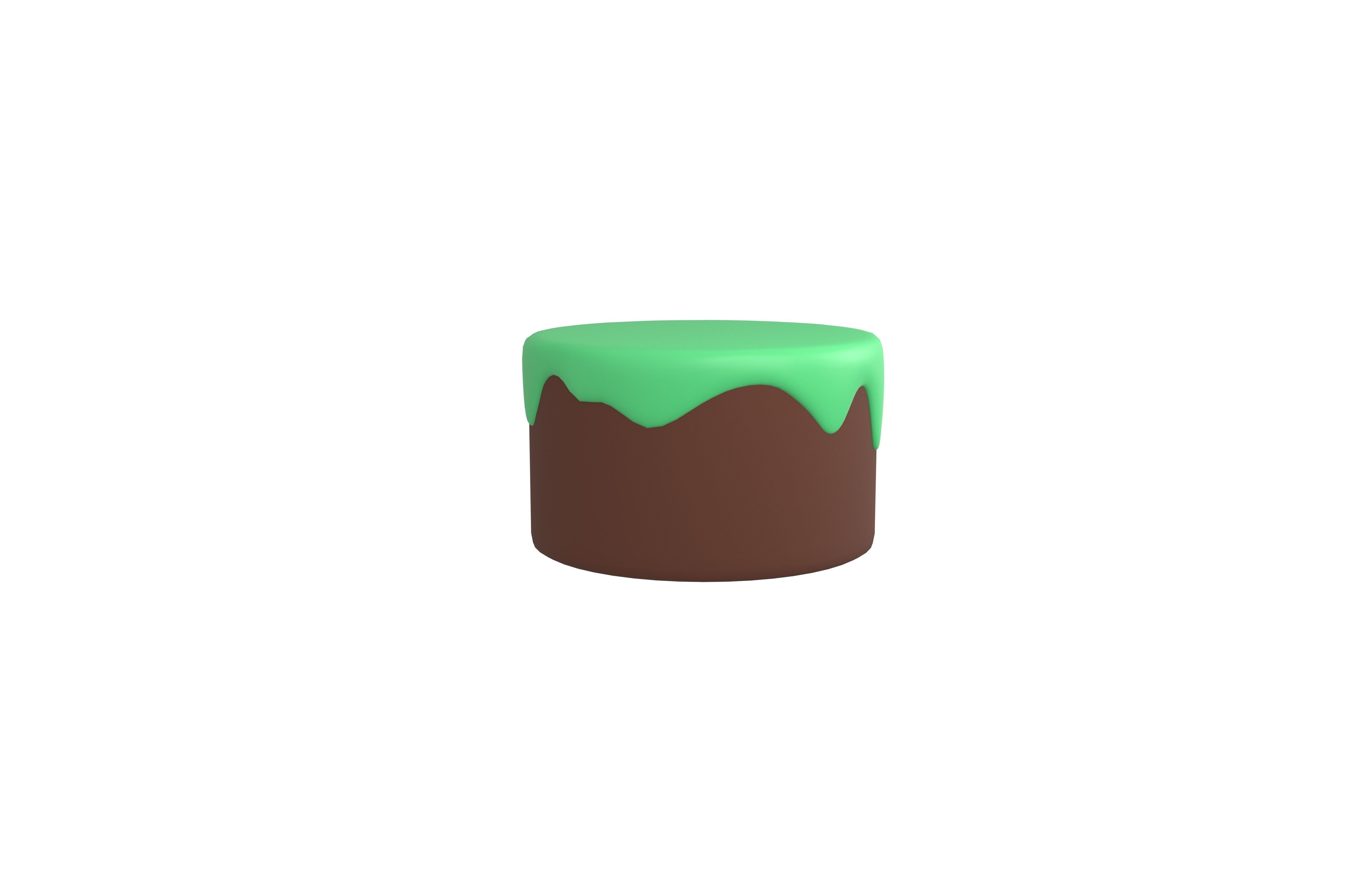 Chocolate Cake v1 007 Low-poly 3D model_4