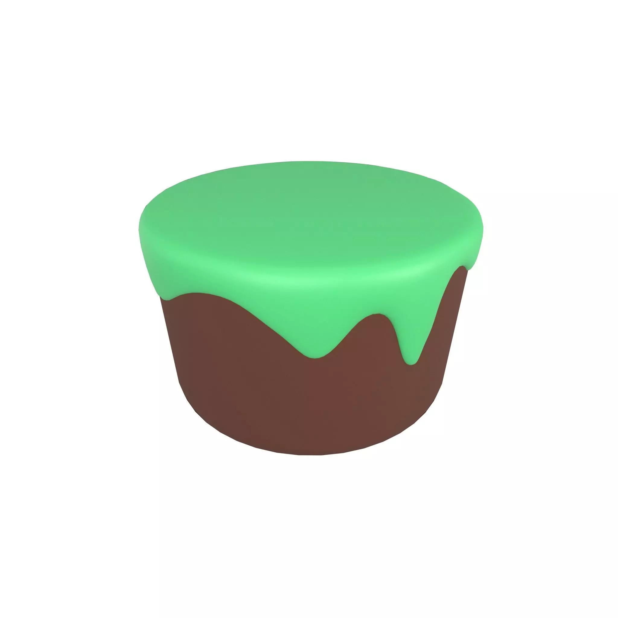 Chocolate Cake v1 007 Low-poly 3D model_0