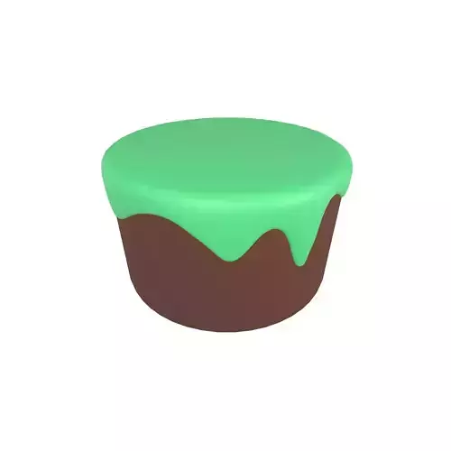 Chocolate Cake v1 007 Low-poly 3D model