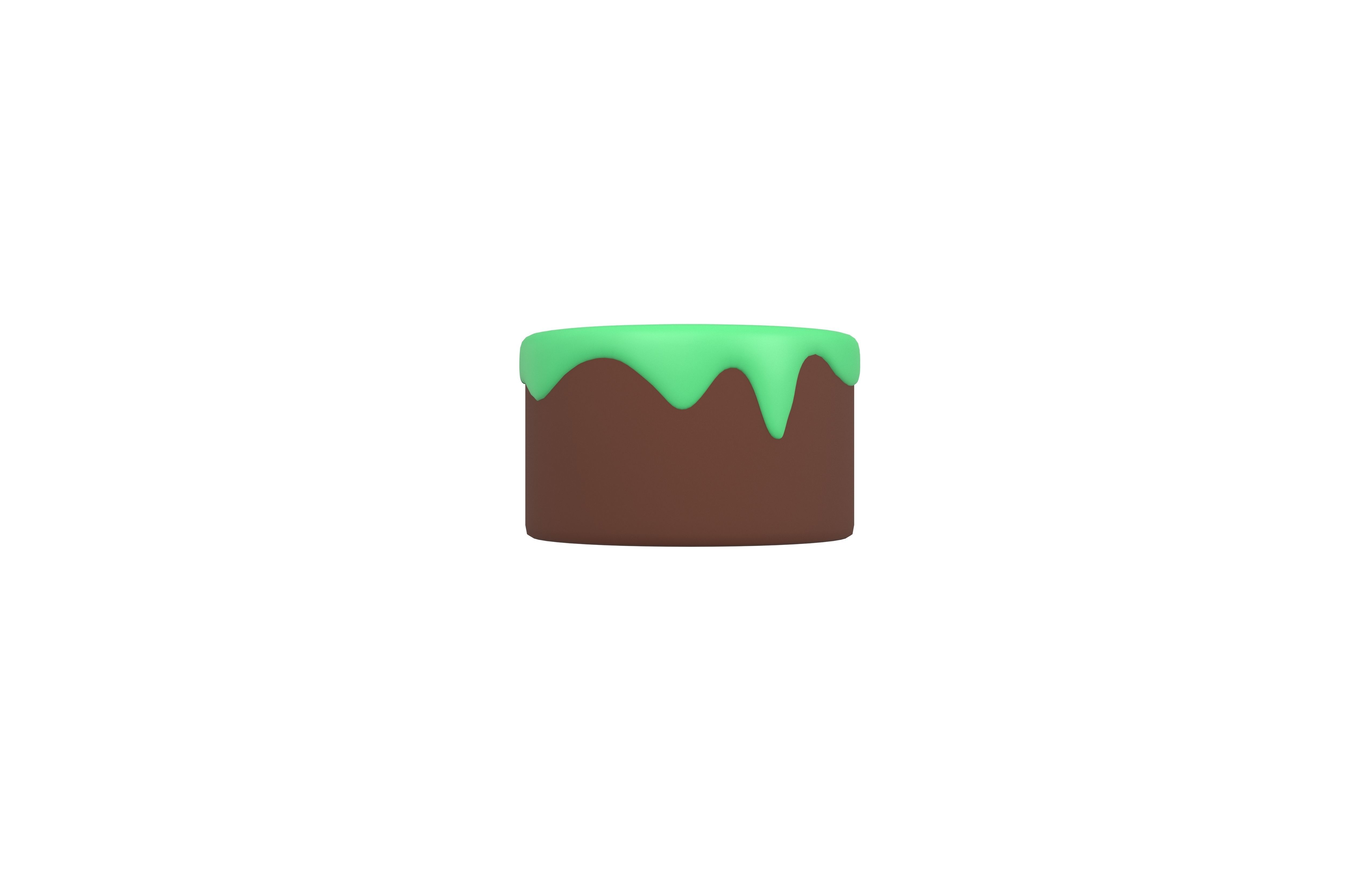 Chocolate Cake v1 007 Low-poly 3D model_2