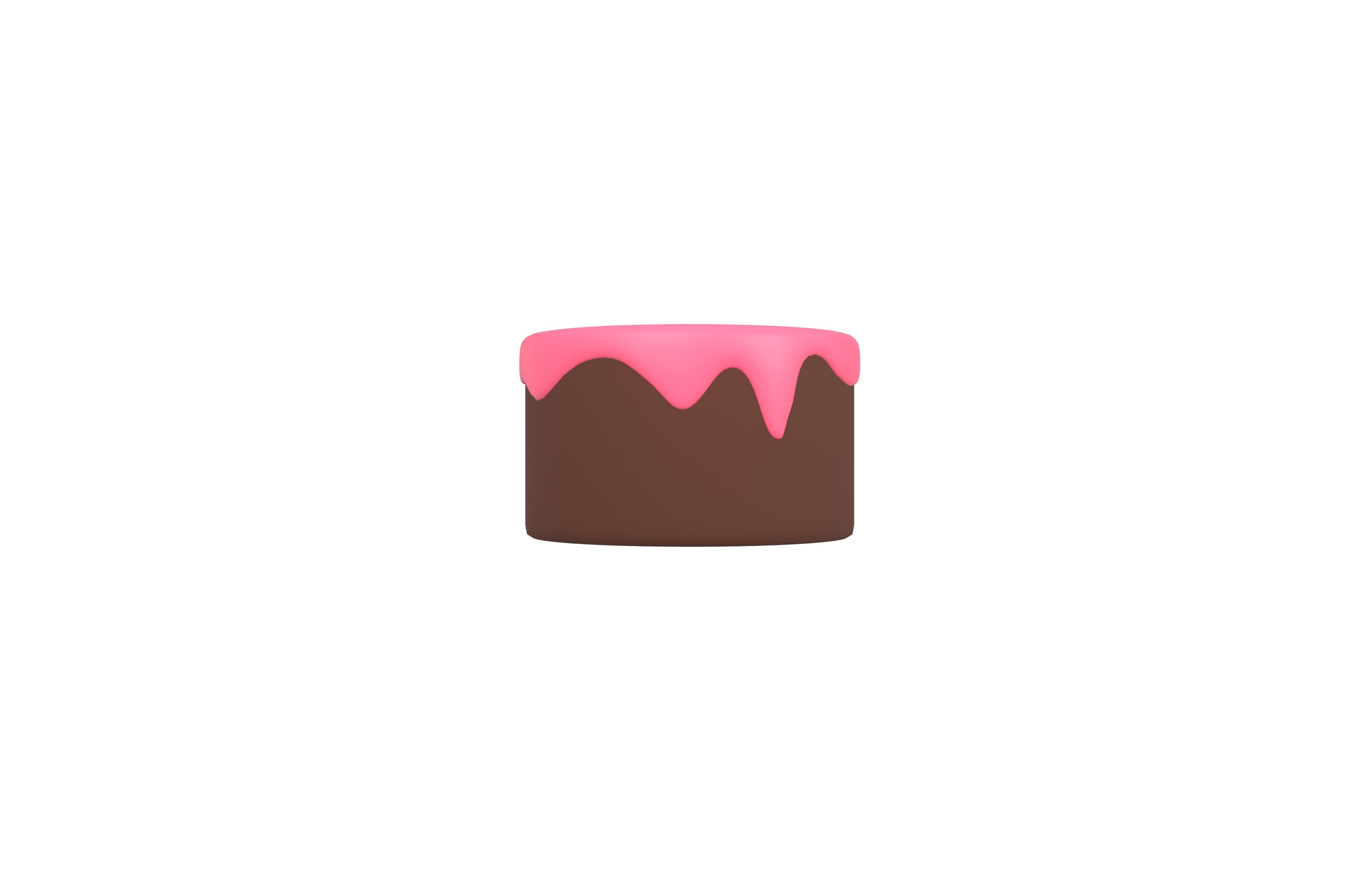 Chocolate Cake v1 008 Low-poly 3D model_2