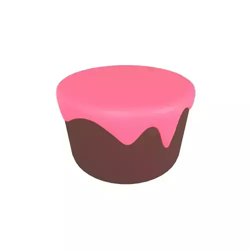 Chocolate Cake v1 008 Low-poly 3D model