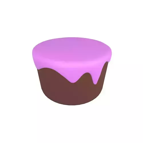 Chocolate Cake v1 009 Low-poly 3D model