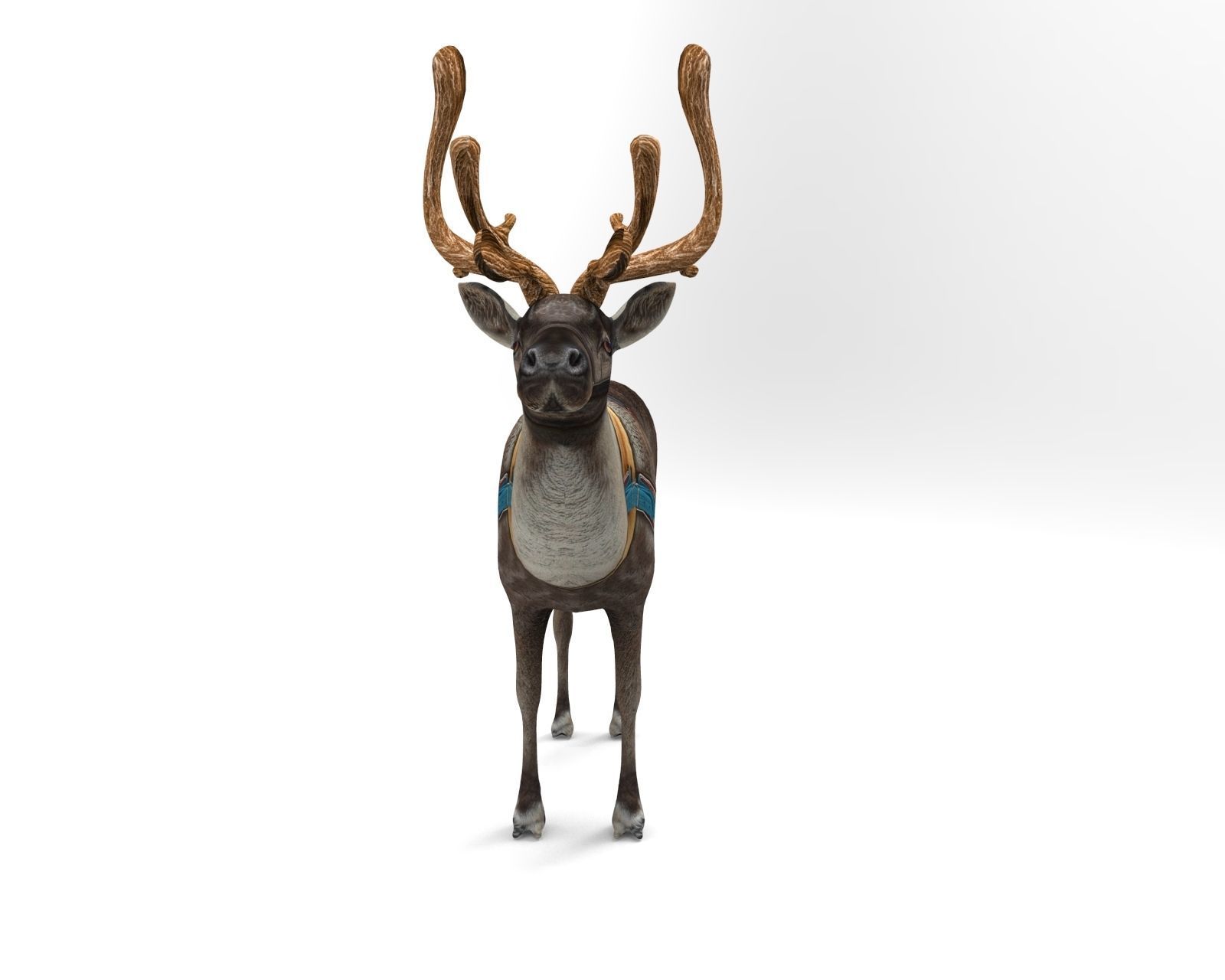 Reindeer Rigged Game Ready  Low-poly 3D model_8