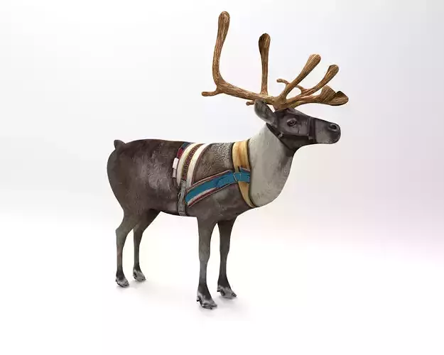 Reindeer Rigged Game Ready  Low-poly 3D model Reindeer Rigged Game Ready  Low-poly 3D model