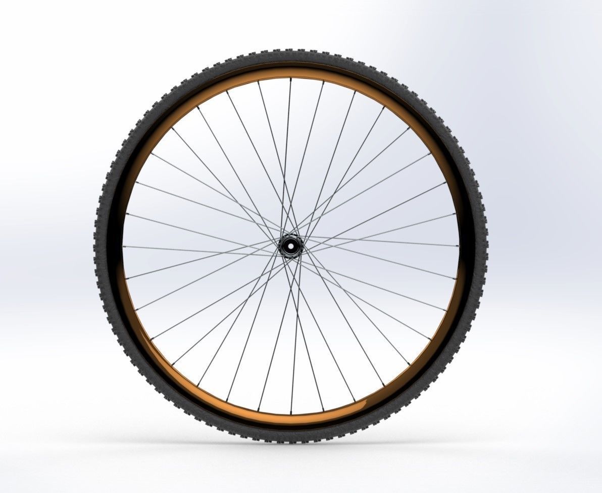 Bicycle Rim With Tire Off-road  3D model_5