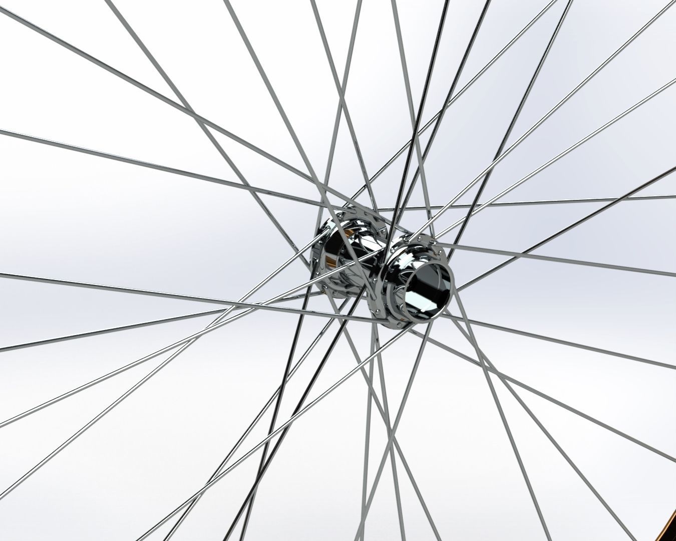 Bicycle Rim With Tire Off-road  3D model_2