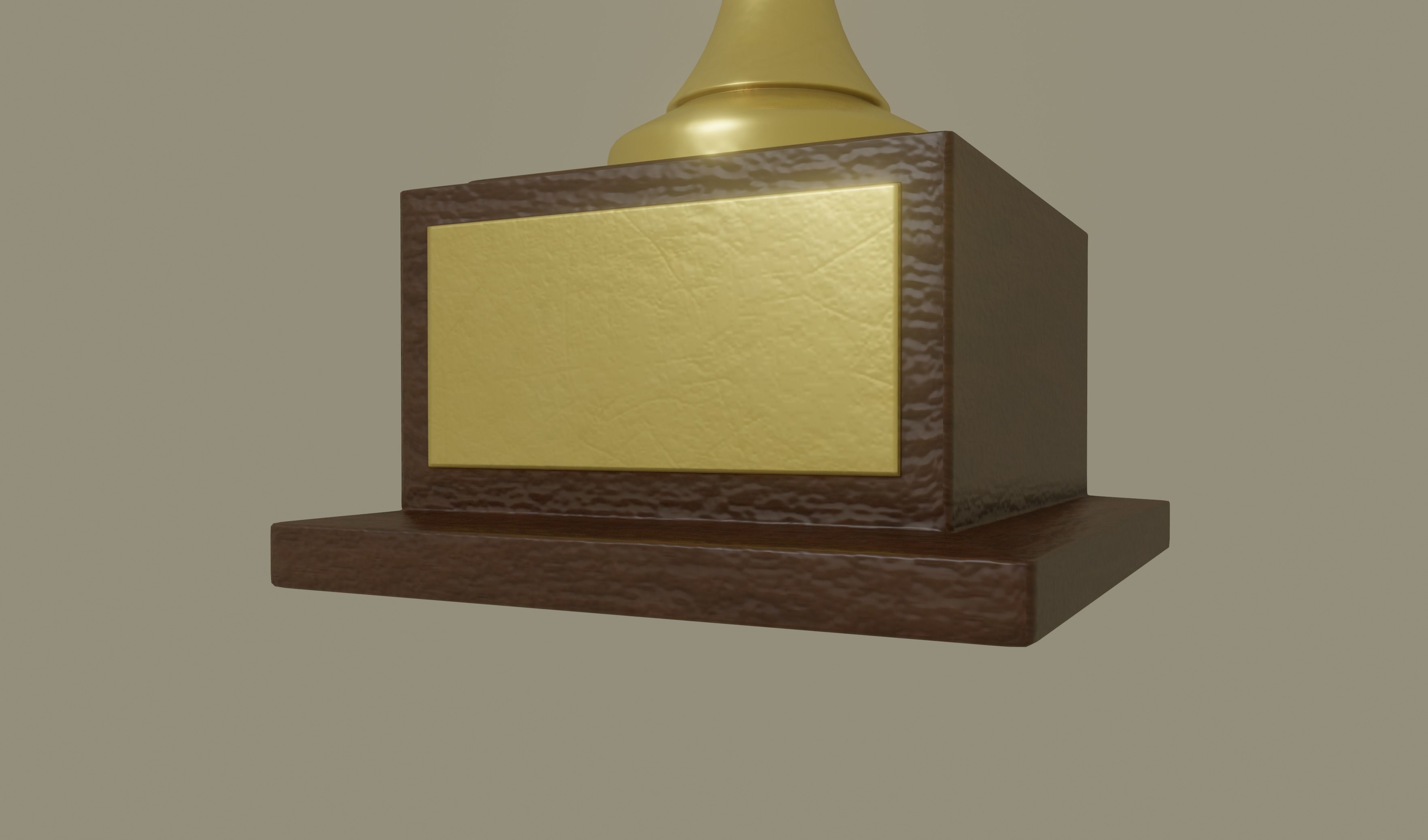 Golden Trophy 3D model_10