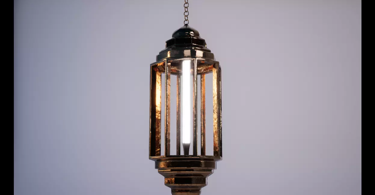 Bronze Lantern - UE Free low-poly 3D model