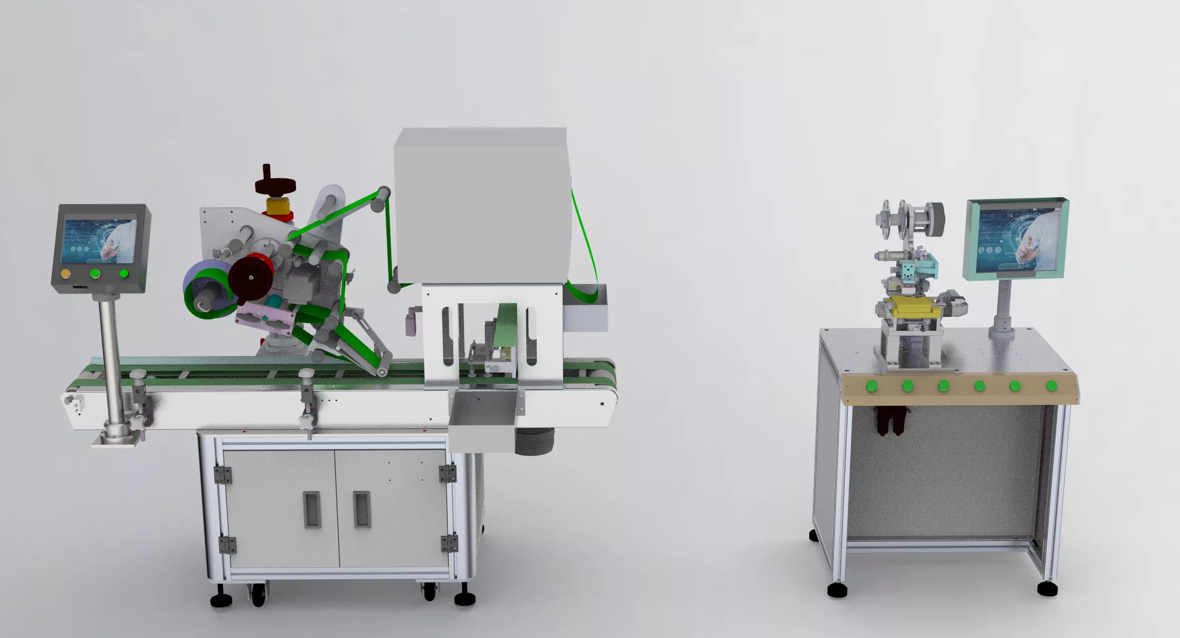 Assembly of laminating machines 3D model_0