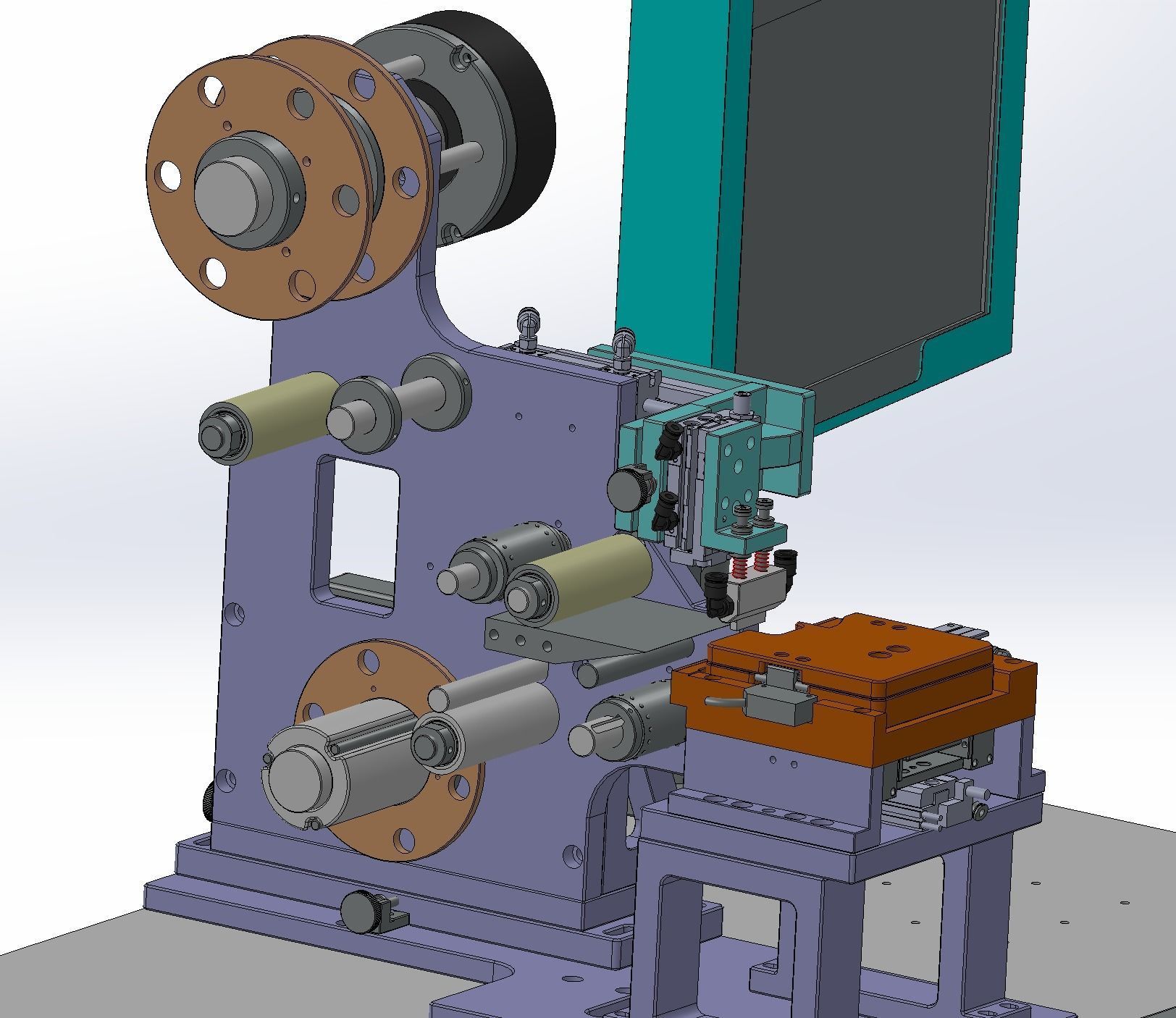 Assembly of laminating machines 3D model_11