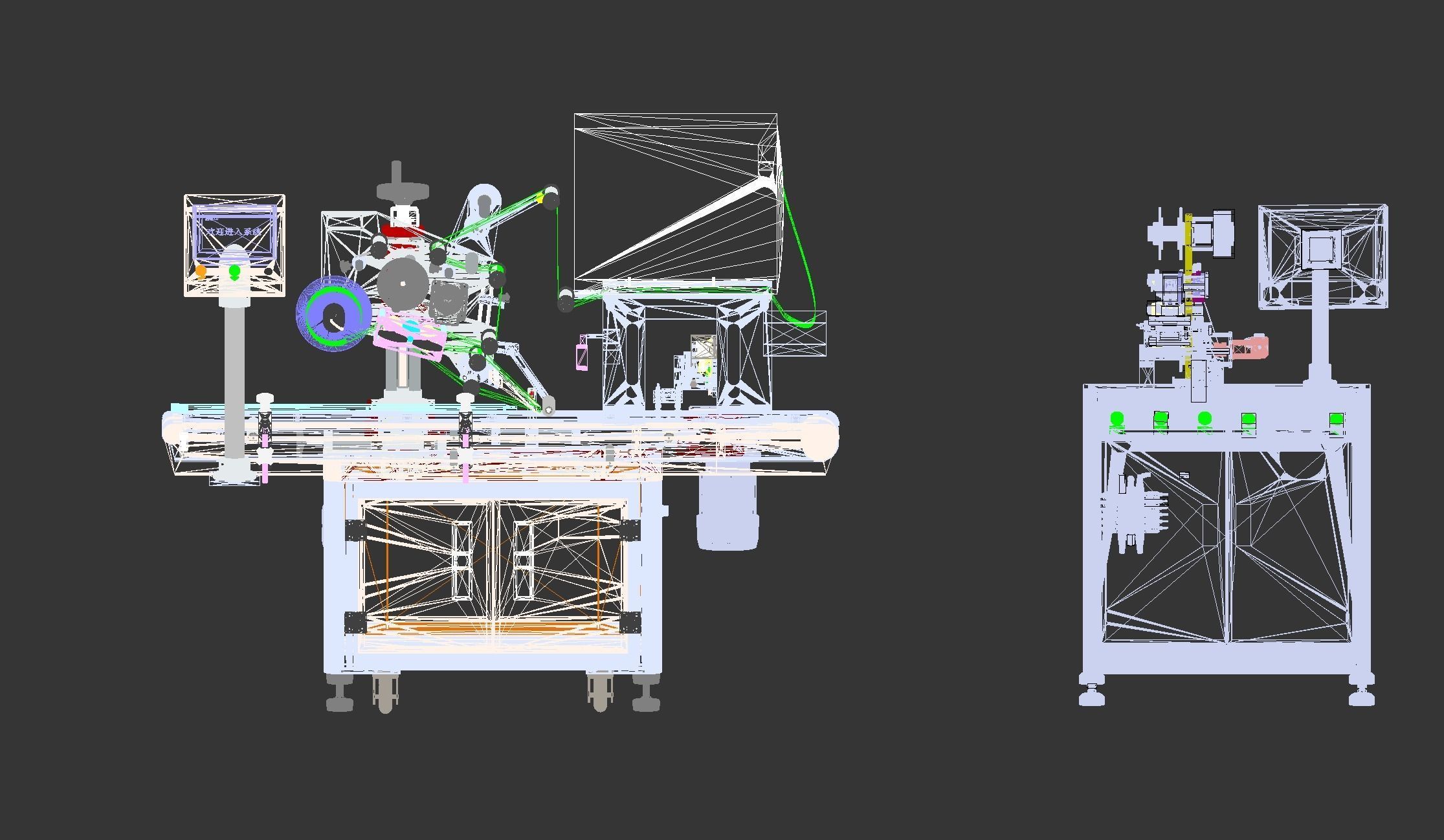 Assembly of laminating machines 3D model_19