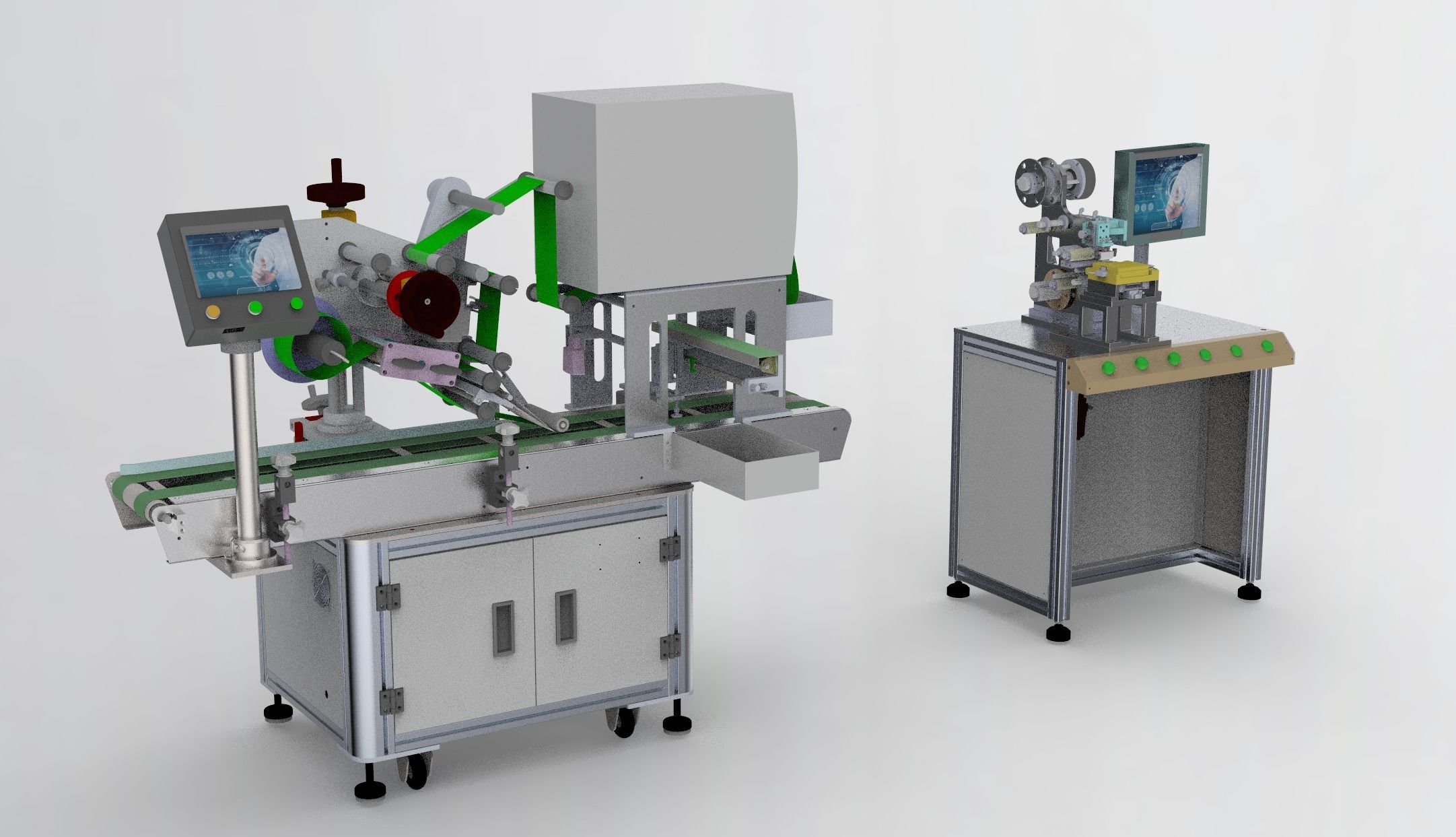 Assembly of laminating machines 3D model_2