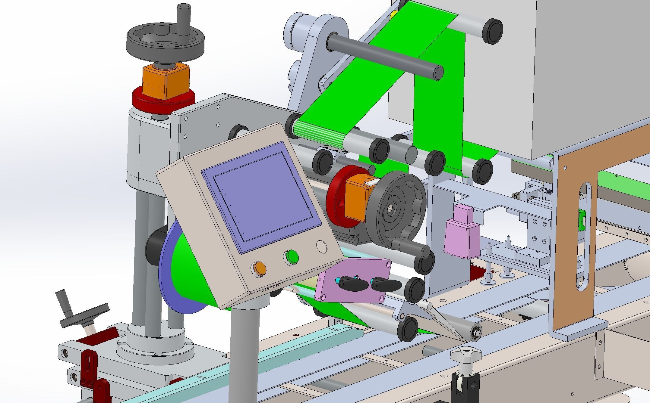 Assembly of laminating machines 3D model_12