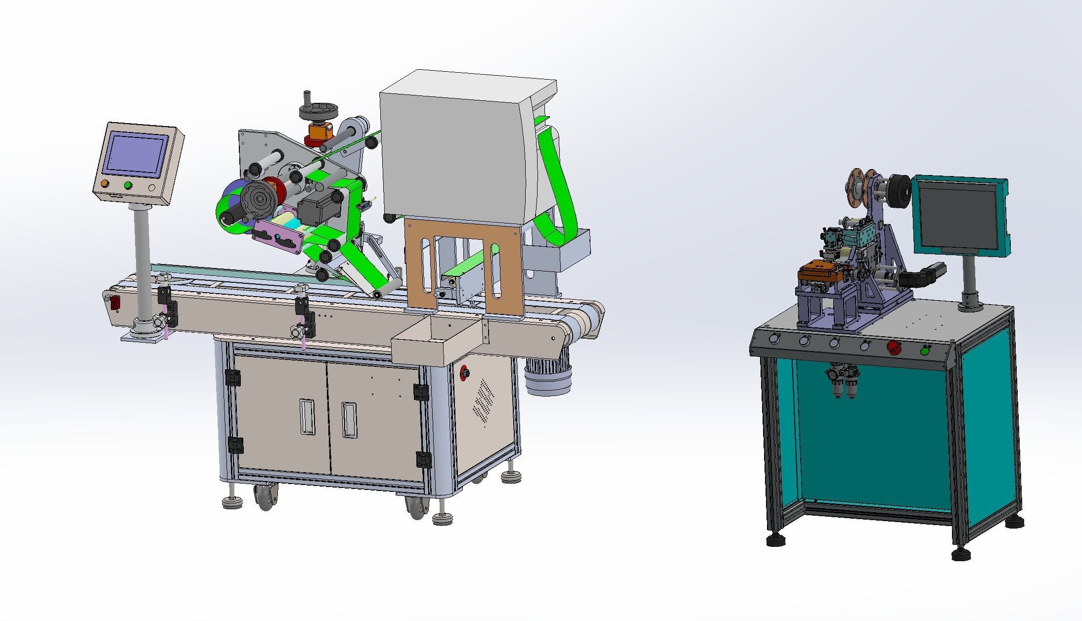 Assembly of laminating machines 3D model_7