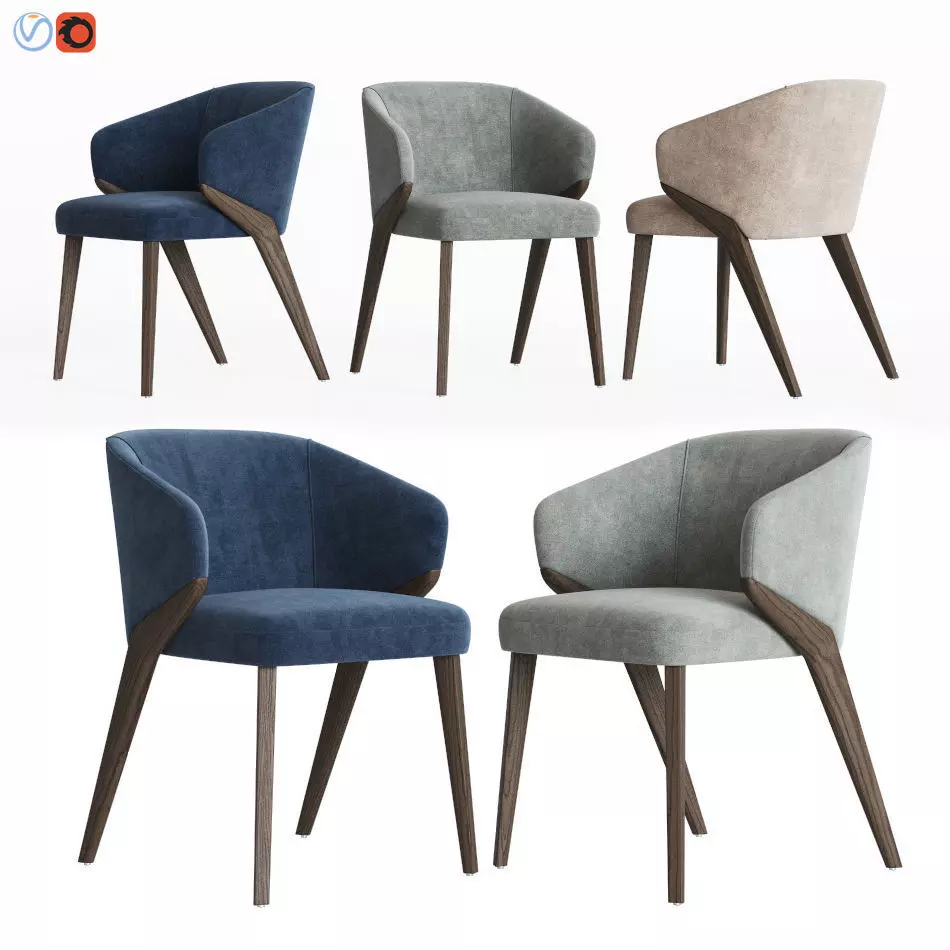 Bross Nora Dining Chair 1530 Armchair 3D model