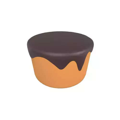 Chocolate Cake v1 010 Low-poly 3D model