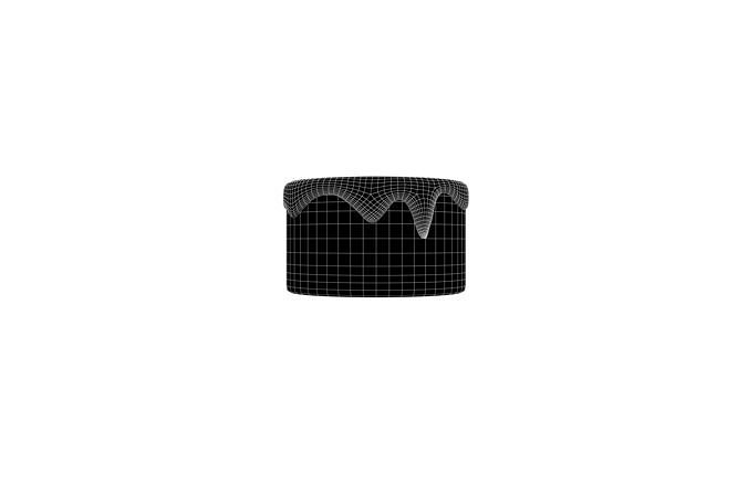 Chocolate Cake v1 012 Low-poly 3D model 6