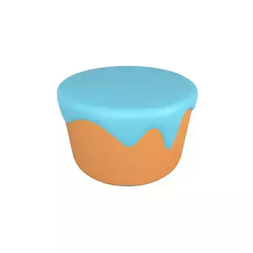 Chocolate Cake v1 013 Low-poly 3D model
