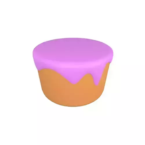 Chocolate Cake v1 018 Low-poly 3D model